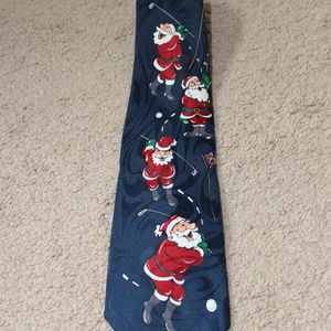 NWOT! Santa Golfing Tie